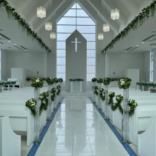 真っ白で明るくて爽やかな感じです。