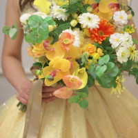 カラードレスに合うお花たち