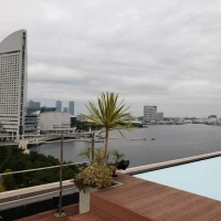 みなとみらいの海が一望できる