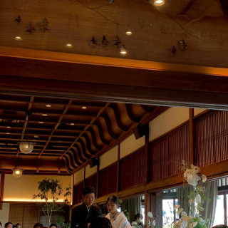折り上げ格天井の造りがかっこよくてゲストも喜んでくれました