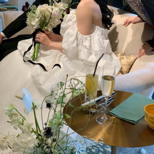 ドレスとお花がマッチして好みドンピシャでした!|590836さんのFUNATSURU KYOTO KAMOGAWA RESORT(登録有形文化財)の写真(2560781)