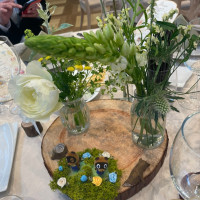 ゲストテーブル小物とお花