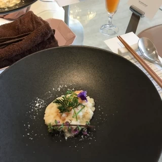 リゾットです。上の野菜とマッチして美味しかったです。