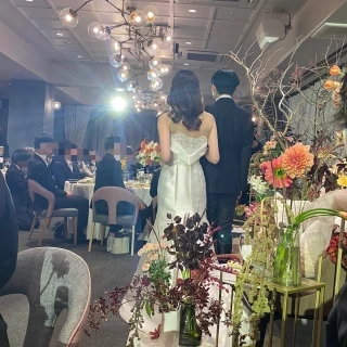 披露宴会場の雰囲気が分かる写真です。