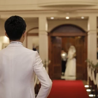 新婦の入場です。