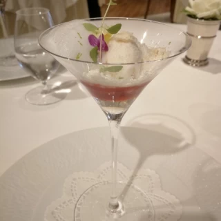 試食でのデザートです。