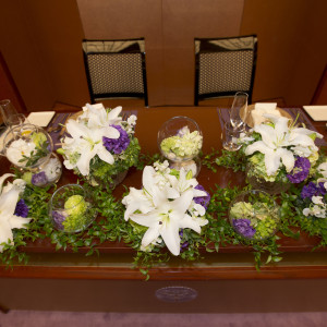 メインテーブル|591539さんの大阪城西の丸庭園 大阪迎賓館の写真(1248607)