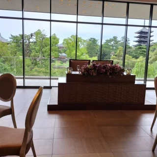 興福寺の五重の塔が見えて素晴らしい景観