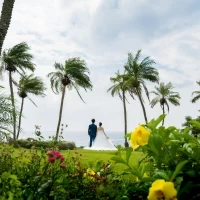 チャペル前での写真撮影