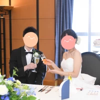 披露宴会場にて