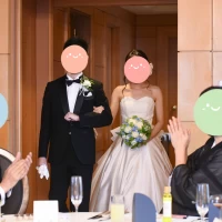 披露宴会場にて