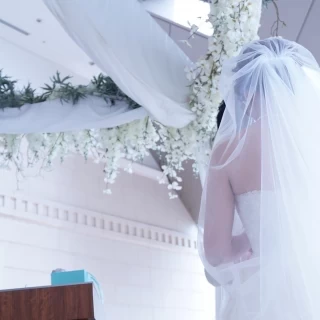 挙式会場にて