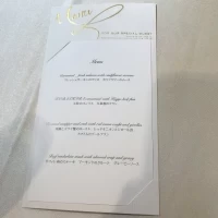 試食の際のメニュー