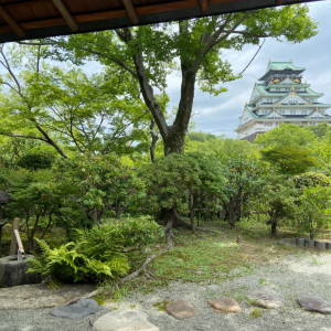お茶室からの景色です。|592622さんの大阪城西の丸庭園 大阪迎賓館の写真(1257036)