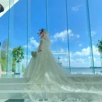 挙式後の撮影タイムでいろんなショットを撮ってもらいました