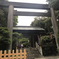 神社の入り口。お清めしてから入る