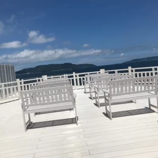 披露宴会場のデッキです。