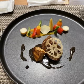 試食の一部。お肉が柔らかく美味しかったです。