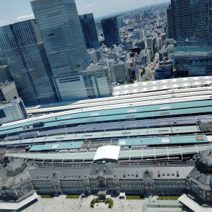 会場窓右側からは東京駅を望む|593184さんのアンティカ・オステリア・デル・ポンテの写真(1264654)