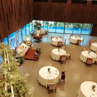 2階から披露宴会場を撮った写真です。