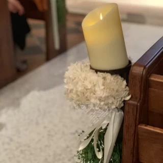 チャペルのゲスト席の装飾