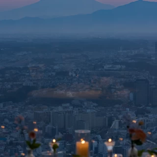 窓から見える富士山