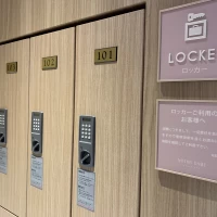 ロッカーが沢山あります
