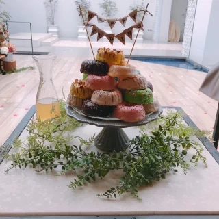 アフターパーティーでのドーナツタワー