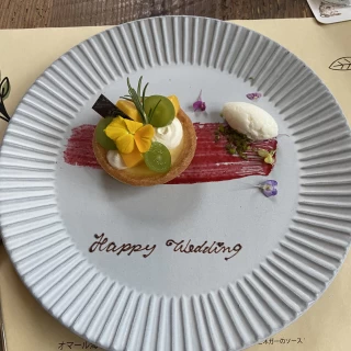 チーズタルトのデザート美味しかったです。