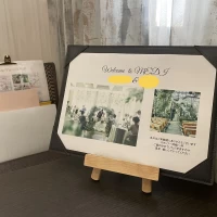 ウェルカムボードで迎え入れてくれます。