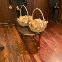フラワーシャワーも持ち込みましたが、綺麗に置いてくれました