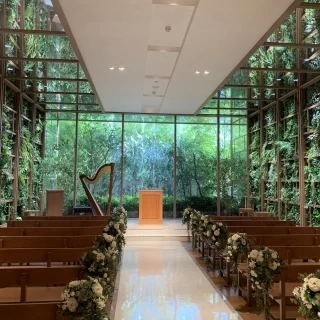 緑が素敵なチャペルです⛪️