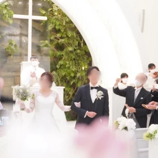 こんな素敵な写真も撮れます、明るく素敵なチャペル