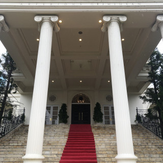 ホワイトハウスの挙式会場の大階段です。