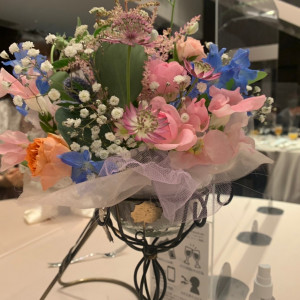 ゲストテーブルの装花です。|594641さんのGeo World VIP（ジオワールドビップ）の写真(1628803)