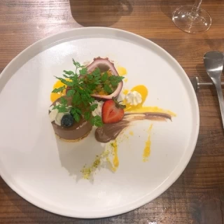 見た目のバランス良いデザート