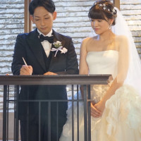 結婚証明書サイン