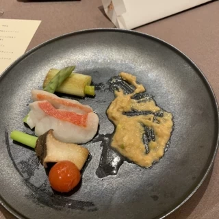 金目鯛の洋風しゃぶしゃぶ仕立て