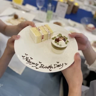 当日お誕生日の人がいたので素敵なプレートにしてくれました