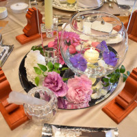 ゲストテーブル装花の一部