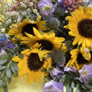 いただいた花束