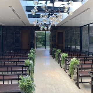 The Music Hall。新郎新婦側からの景色。