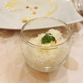 お口直しのシャーベット