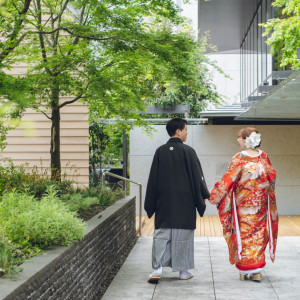 挙式会場のガーデン|595495さんのTHE THOUSAND KYOTO(ザ・サウザンド京都)の写真(1281149)