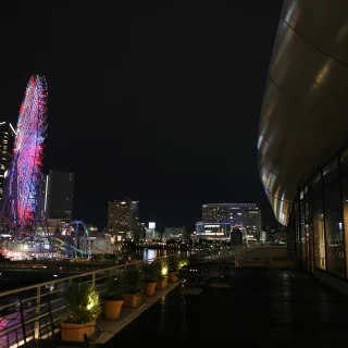 パシフィックのテラス。後延長をつけて、ここで撮影もできました