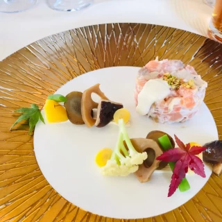 秋らしい前菜で華やかです