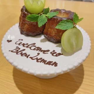 試食させていただいたカヌレはとても美味しかったです！