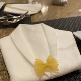 ナプキンの畳み方が可愛かったです