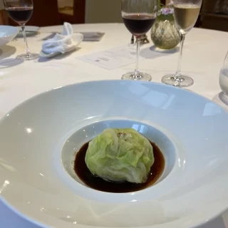前菜とシャンパン