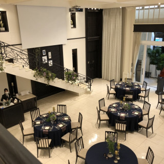 上からの披露宴会場